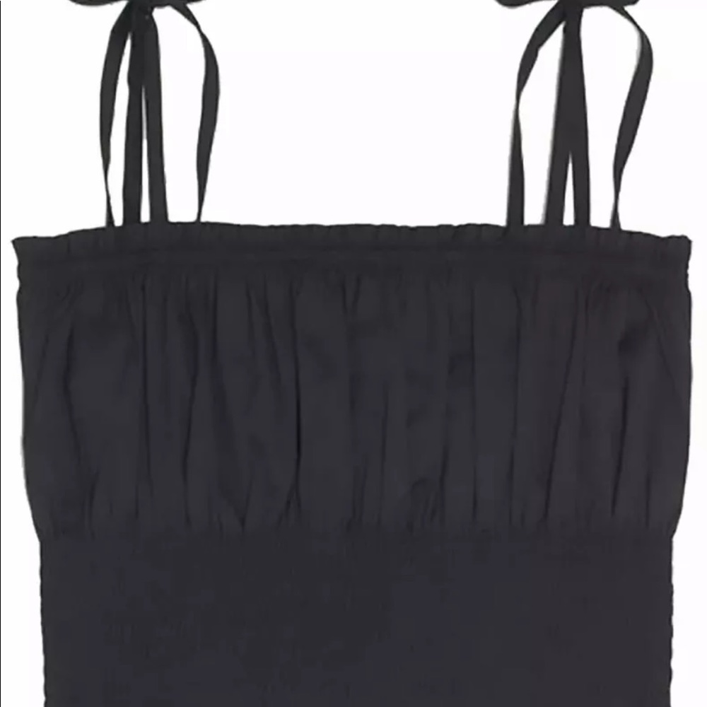Danielle Bernstein Smocked Crop Top - Picture 2 of 3